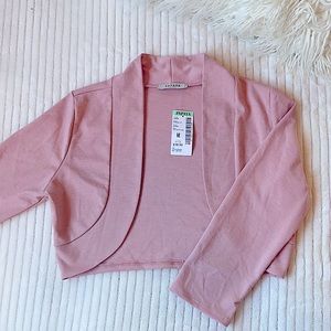 Dusty rose short cardigan from Papaya, size M.